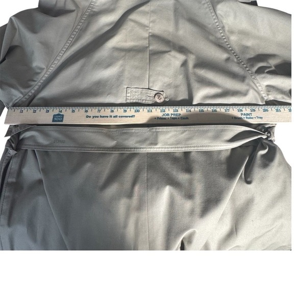 Vintage London Fog Classic Trench Coat Khaki Size Regular 12 - Picture 7 of 8